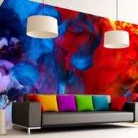 Foto tapeta Colored flames 250x175