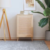 Vrata sa žaluzinama od masivne borovine 69 x 49,4 cm