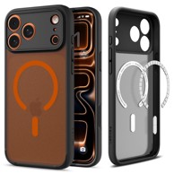 SPIGEN futrola Ultra Hybrid Mag MagSafe za Apple iPhone 17 Pro, frost crna narančasta
