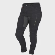 CAPPA RACING Ženske moto traperice Ricardo, kevlar, crne 28/32, XS