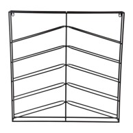 PT LIVING Zidni metalni držač za boce vina, Cuadro, 10 boca, 67x66x7,5 cm, crni