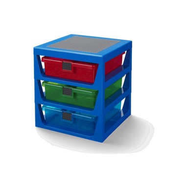 LEGO® Organizator s 3 ladice za odlaganje, plava