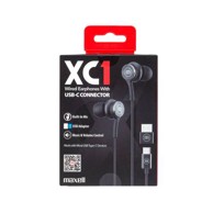 MAXELL Slušalice XC1, žičane, USB-C, crne