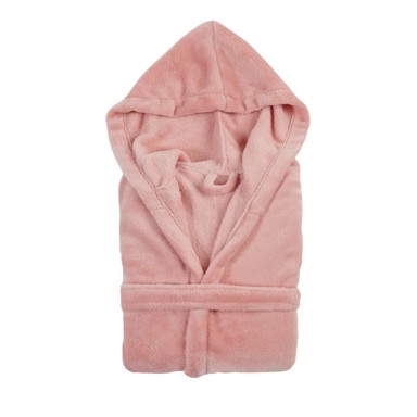 TISECO HOME STUDIO Dječji ružičasti kućni ogrtač od mikro pliša, veličina, 122 -, 128