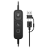 HP Slušalice Poly Mission 625 Stereo USB Wired Headset, žične