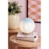 LEITMOTIV Svijetlo plava stolna lampa sa staklenim sjenilom (visina 17 cm) Summer Globe 