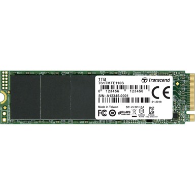 TRANSCEND SSD disk, MTE110S, 1TB, NVMe, PCIe Gen3 x4