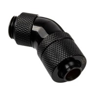 ALPHACOOL Priključak 45° HF 13/10, rotirajući G1/4, crni