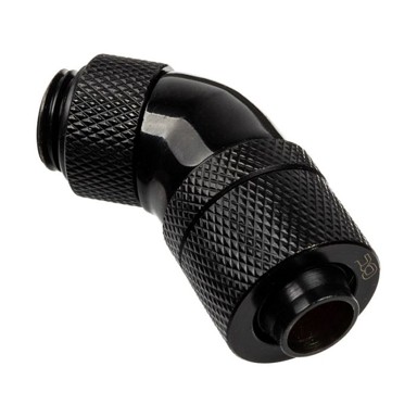 ALPHACOOL Priključak 45° HF 13/10, rotirajući G1/4, crni