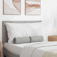 Valjkasti jastučići set 2 kom Ø15×40 cm, svjetlosivi