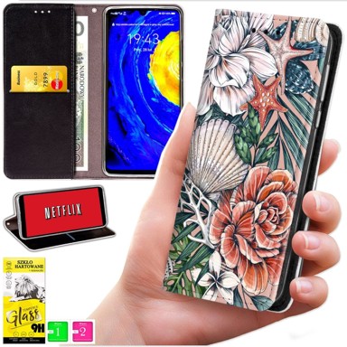 BLUEMOON Preklopna maskica za Motorola Edge 40 Neo, sa zaštitnim staklom 9H