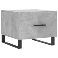 Stolići za kavu 2 kom Siva betona 50x50x40 cm konstruirano drvo
