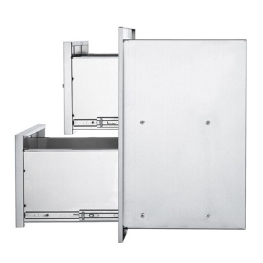 VEVOR Kuhinjske BBQ ladice s 2 razine 451x514x31 cm, srebrna