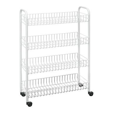 METALTEX Bijela metalna mobilna polica 23x84 cm