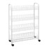 METALTEX Bijela metalna mobilna polica 23x84 cm