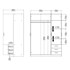 TVILUM Ormar Sprint, 147 x 200 cm, tamno siva