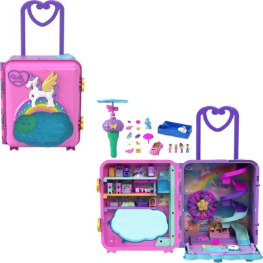 MATTEL Set za igru Polly Pocket Pollyville Resort Roll Away, HKV43