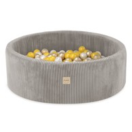 PLUSH NEST Bazen s 200 loptica, 90x30 cm, bež