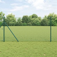 Zavarena žičana ograda s 13 stup 1x25 m čelik zelena