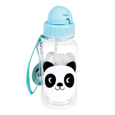 REX LONDON Dječja boca sa slamkom, Miko The Panda, 500 ml, plava