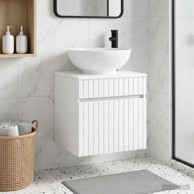 Umivaonik s policom za zid 49 x 44,5 x 66,5 cm, bijeli