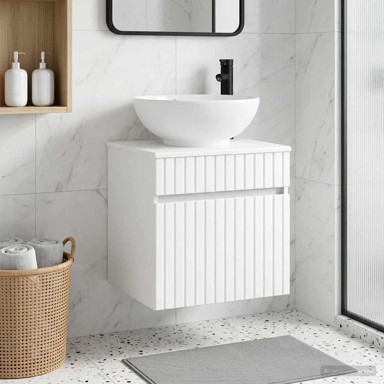 Umivaonik s policom za zid 49 x 44,5 x 66,5 cm, bijeli
