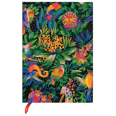 PAPERBLANKS Notes Jungle Song Flexis, midi, 13 x 18 cm, crte, 88 listova, bez zatvaranja