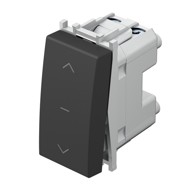 Prekidač za rolete 1-0-2 16AX 250 V~ 1M SB NT 10, crni