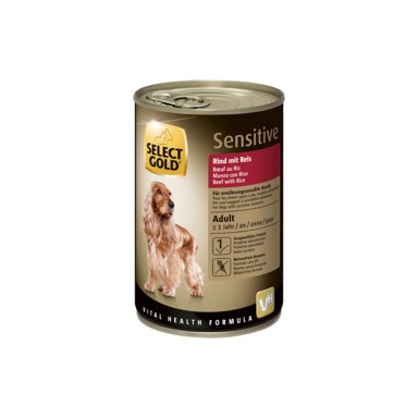 SELECT GOLD Sensitive Adult govedina s rižom 400 g