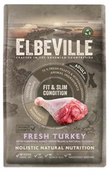 ELBEVILLE Hrana za pse Adult Mini & Small Breed Fit and Slim Condition 4 kg, puretina