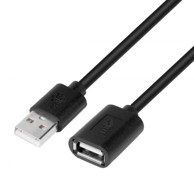 USB produžni kabel AM-AF 1,8 m, crni