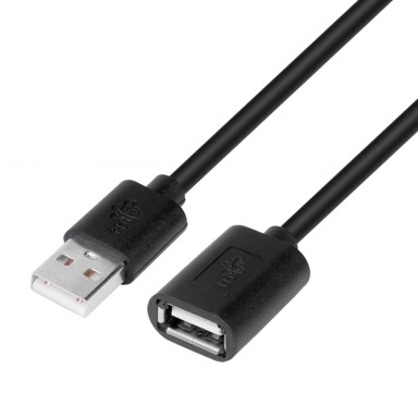 USB produžni kabel AM-AF 1,8 m, crni