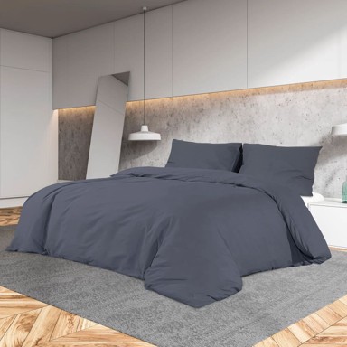 Zaštitna navlaka za krevet antracit 200 x 220 cm pamučni