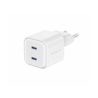 SWISSTEN Kućni punjač, 2x USB-C, 20 W, bijela