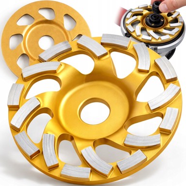 DEXXER Dijamantni segmentni disk za strojno brušenje betona, 125 mm, 500