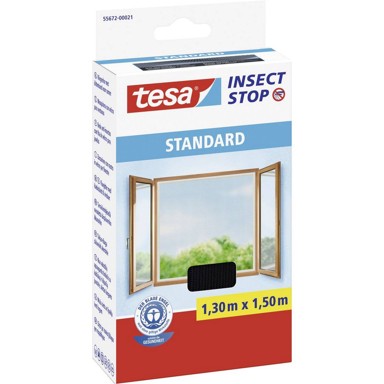 TESA Mreža za prozor 150×130 cm, crna