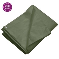 Cerada 260 g/m² HDPE 8 x 10 m, zelena