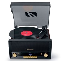 MUSE Mini linija MT-112W, CD/FM sa Gramofonom, crna