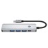 TECH-PROTECT HUB adapter HB01 USB-C – 3× USB 3.0 / HDMI 4K / USB-C 100W, sivi