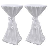 Stolnjak s vrpcom 60 cm, 2 kom, bijeli