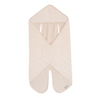 ROBA Bež pamučna dekica za povijanje za autosjedalicu 73x82, 5 cm Frosty Almond 