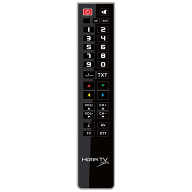 SUPERIOR Daljinski upravljač, bez tipke MENU, za 2 uređaja, PC programiranje, RC HOTEL