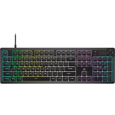 CORSAIR Tipkovnica K55 Core RGB, US Layout, USB, crna