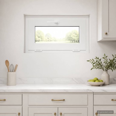 RISOR podrumski prozor PVC 65 x 40 cm, bijeli iznutra