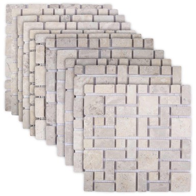 Mozaik pločice 30x30 cm mramor, krem