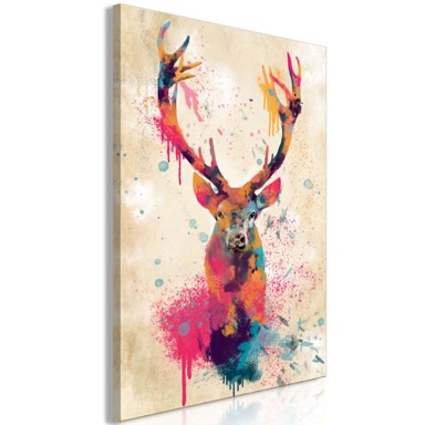 Slika Watercolor Deer Vertical 80x120