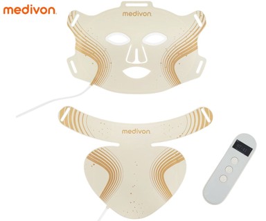 MEDIVON Lumi Max LED maska za lice + daljinski upravljač, 3-u-1