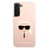 KARL LAGERFELD Maska Silicone Karl's Head za Samsung Galaxy S22+ KLHCS22MSLKHPI, roza