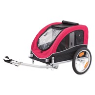 TRIXIE Prikolica za bicikl za pse M, 68×75 cm, crvena