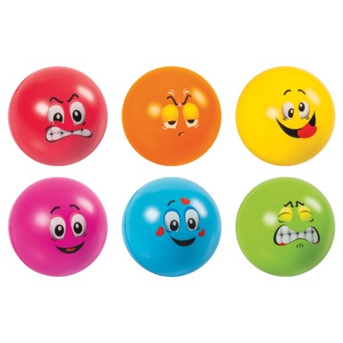 BRUNNEN Loptica antistres Smiley 10-27357, fi-6 cm, sortirano